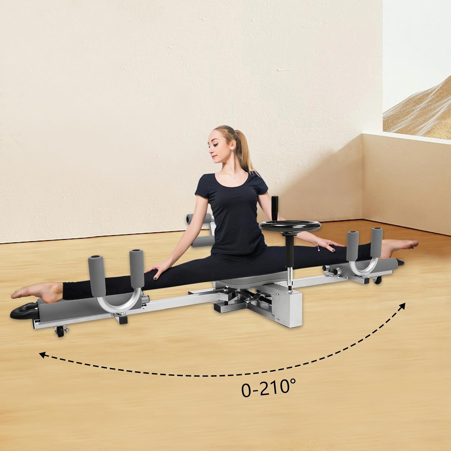 Pilates Yoga One - ヨガエクササイズ用、一言で言うと「馬の足のストレッチ」ができる、自宅で使えるピラティスマシン。