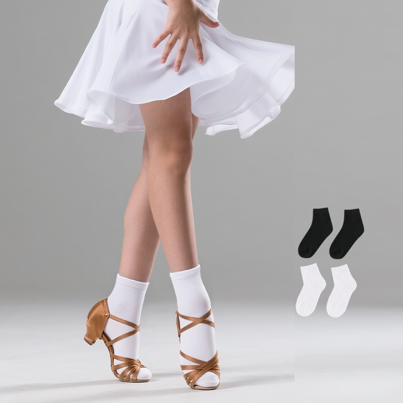 女の子、女性用、ラテンダンス用ソックス、白、短い丈、ダンス、 - Medias Para Pilates Y Yoga のレビューと価格